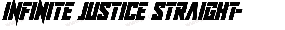 Infinite Justice Straight字体转换